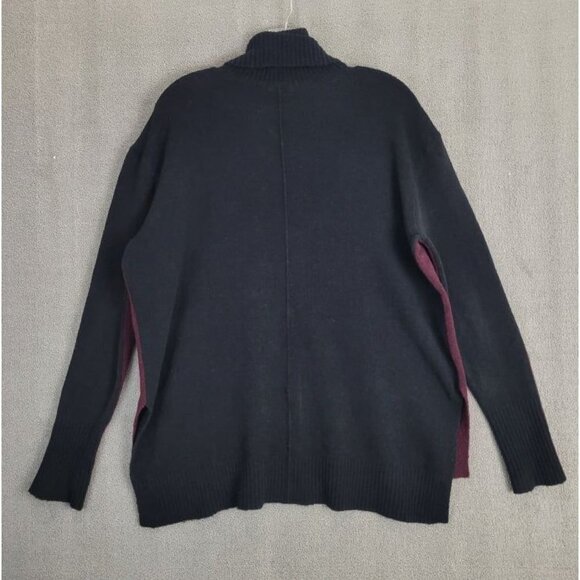 ATHLETA Size M Red Knit Oversize Transit Merino Wool Blend Turtleneck Sweater - Picture 10 of 10